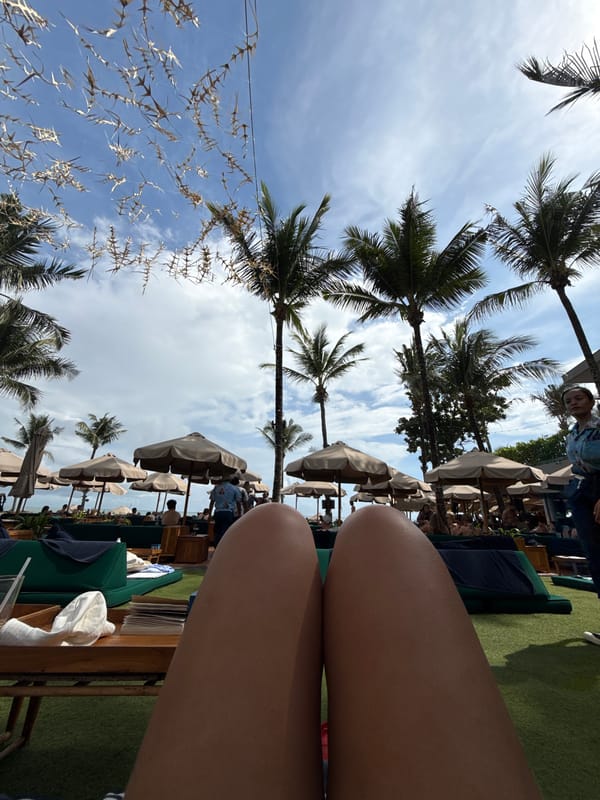 Morning beach scene unfolds at North Kuta resort
