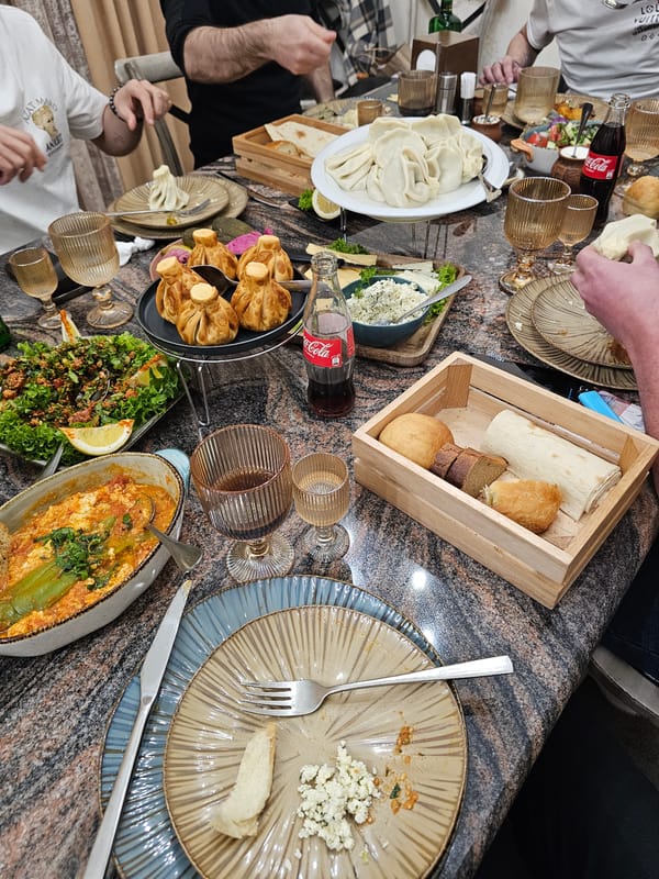 Clarinet player entertains diners during meal in Yerevan