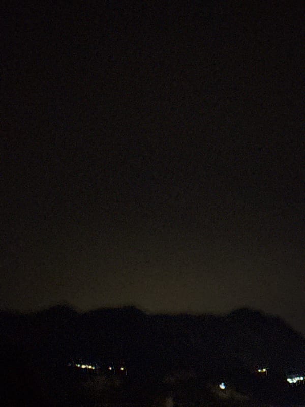 Night out in Boreti, Montenegro — buildings, streets, and views