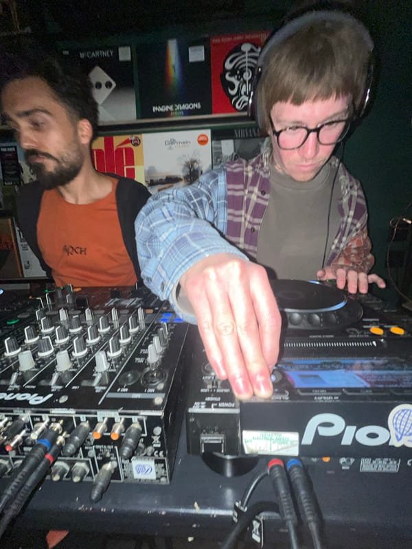 DJ performs at indoor venue in Budva, Montenegro