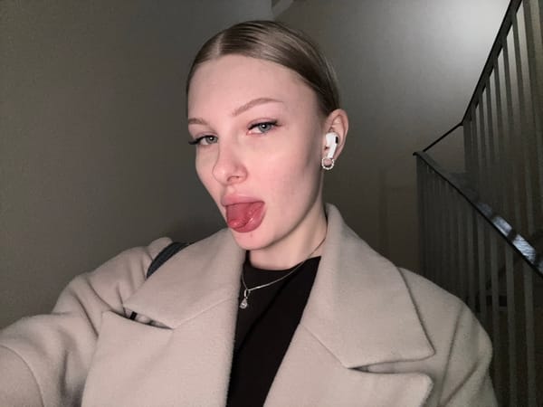 Woman photographed on stairs in Perm from multiple angles