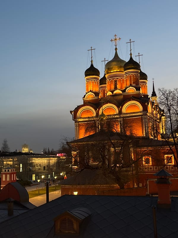 Russian Orthodox Church Documented During Twilight Hours