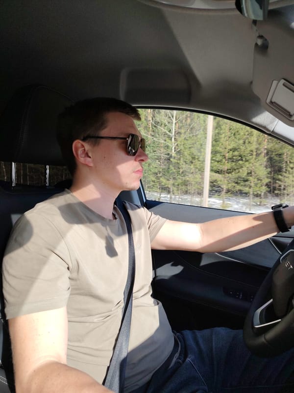 Driver travels through Chaikovsky on regional highway