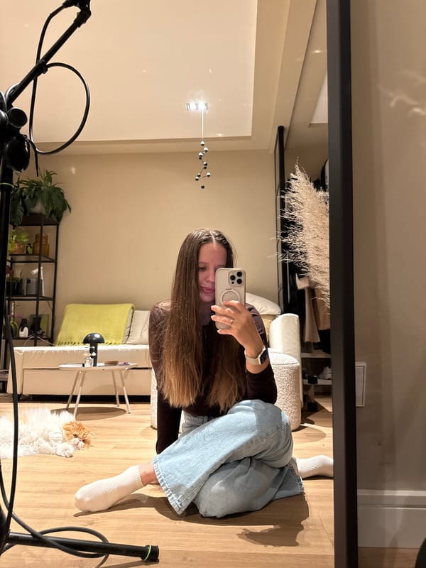 Woman and cat captured in quiet Barcelona home moments