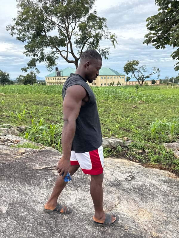 Hanging out on rocky terrain in rural Akwanga, Nigeria