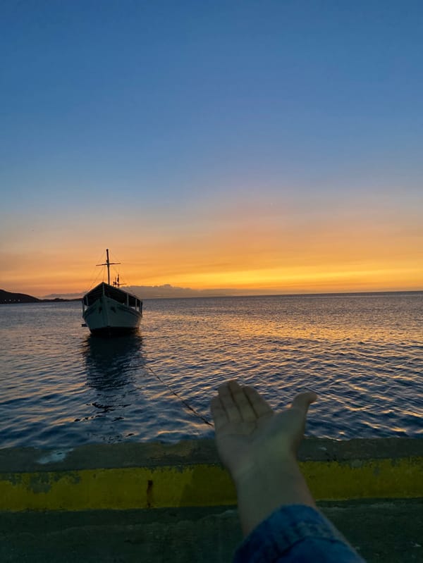 Sunset memories captured across Juan Griego waterfront March 23