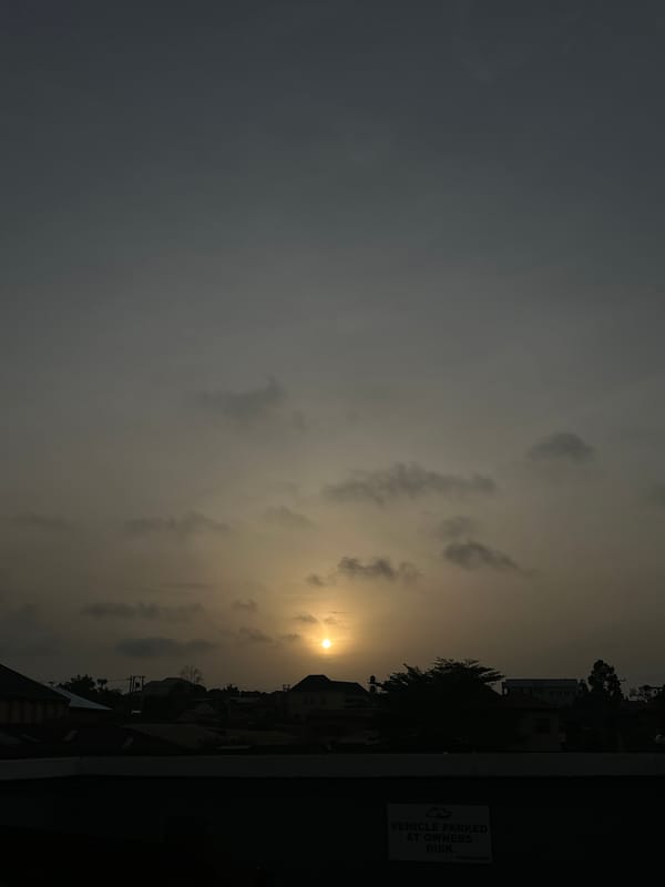 Heavy clouds documented over Jos Nigeria during morning hours