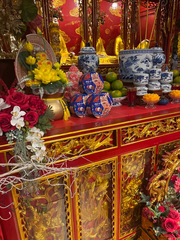 Traditional Vietnamese cultural displays documented at Hanoi museum