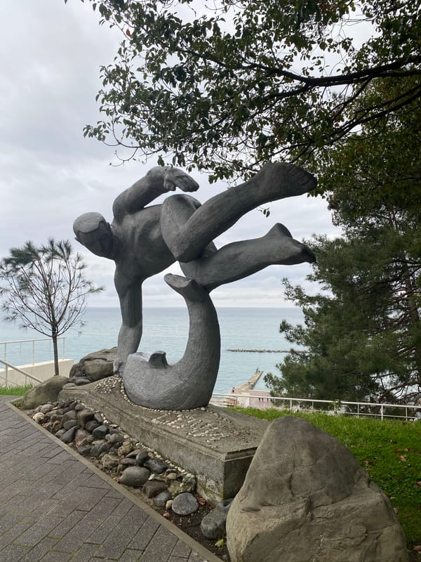 Tourists and locals enjoy Sochi's Black Sea waterfront attractions