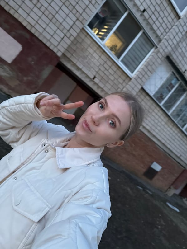 Women take playful selfies on Izhevsk street