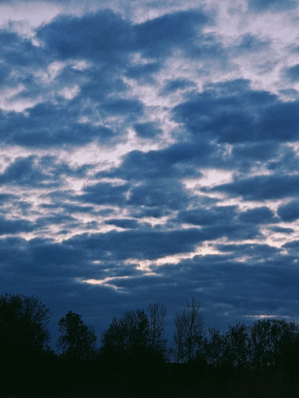 Evening sky and polluted waterway documented near Shushary, Russia