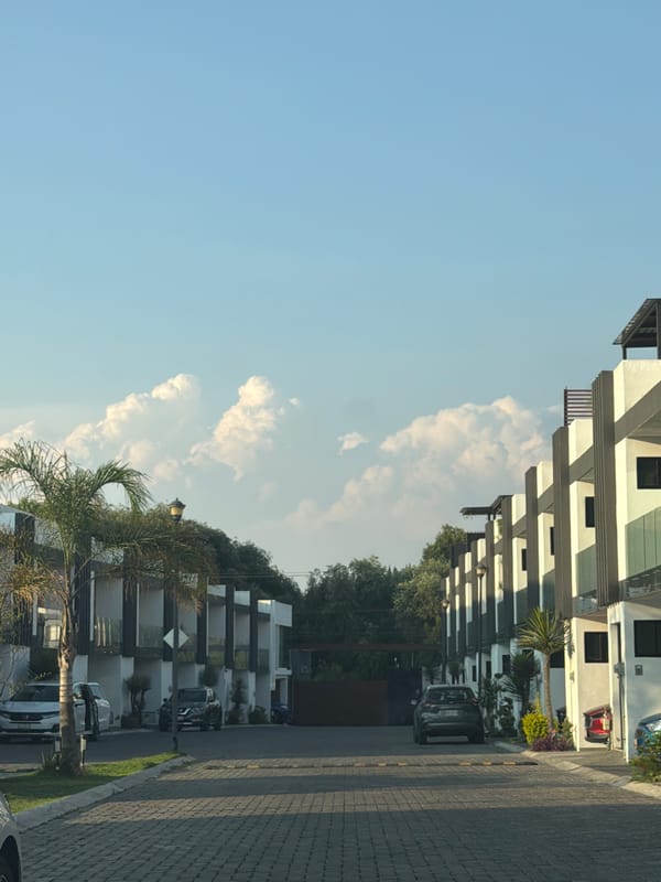 Street scene documented in Cholula, Mexico