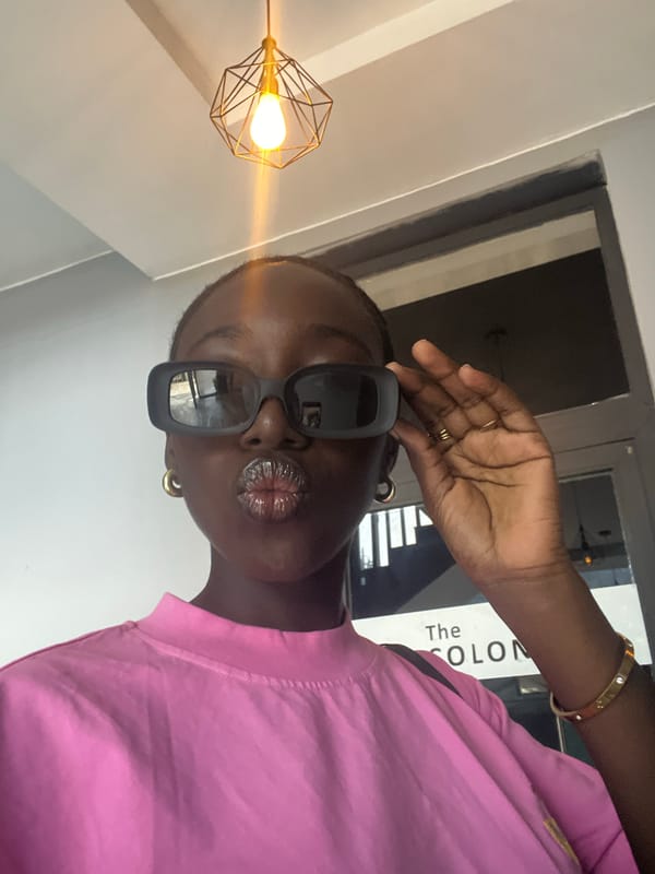 Quick selfie session near a window in Karum, Nigeria