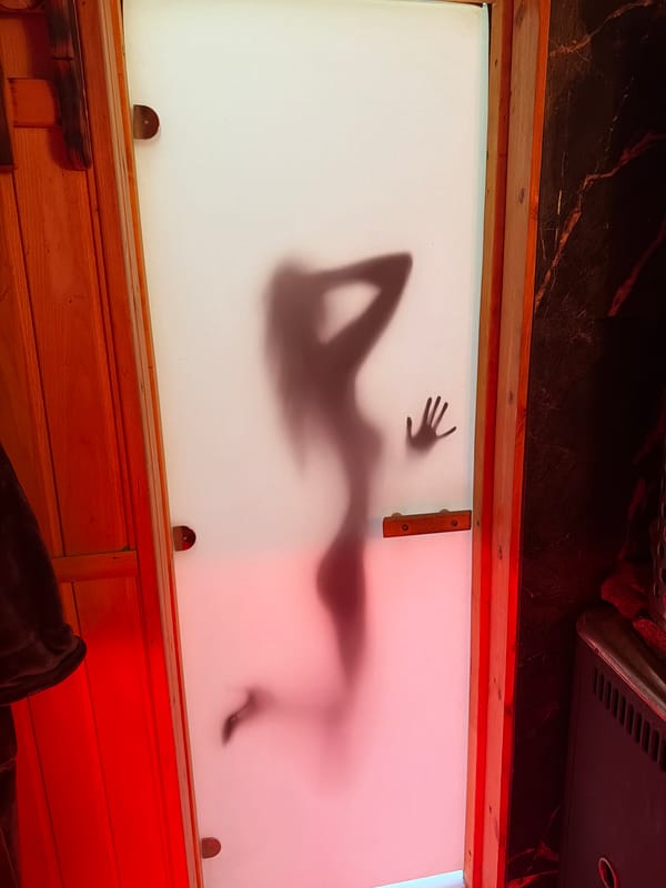 Inside a private sauna and lounge space in Orenburg, Russia