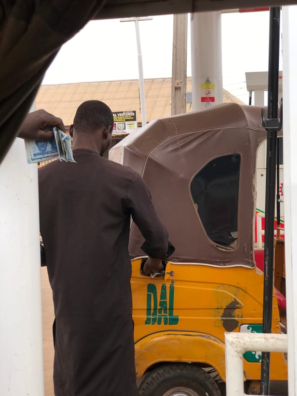 Morning fuel station transactions documented across Abuja commercial districts