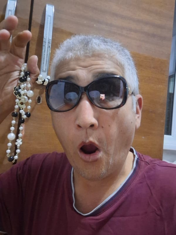 Relaxed afternoon at home in Almaty, coins, flowers, and selfies