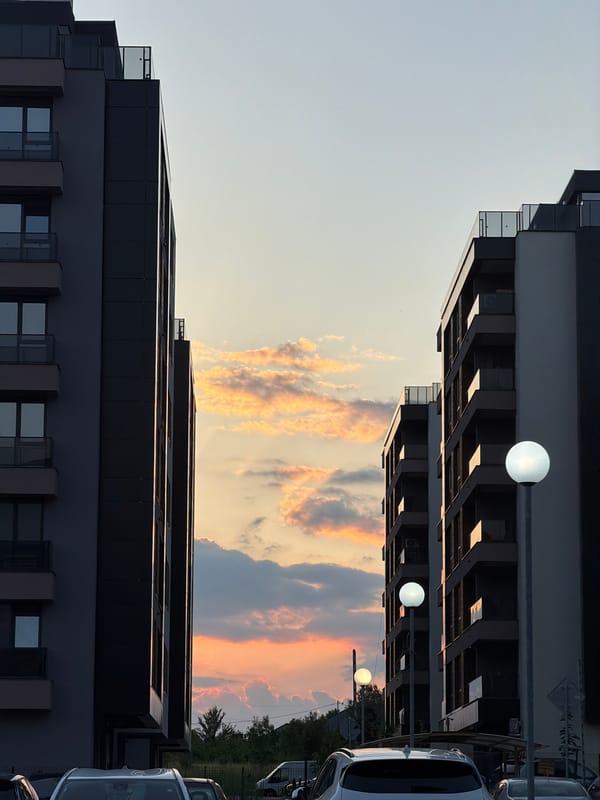 Sofia sunset captured from multiple angles, city meets mountains