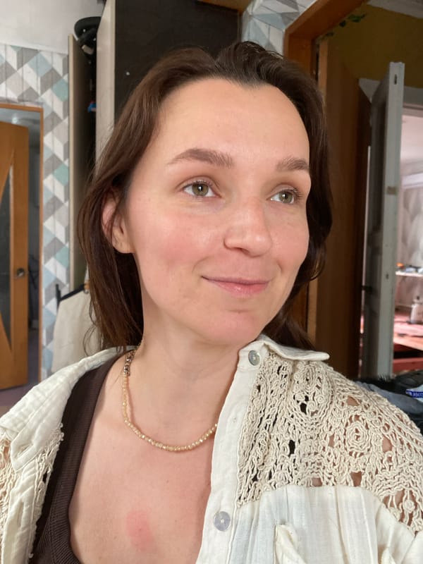 Krasnodar afternoon: selfies and a floor mid-renovation