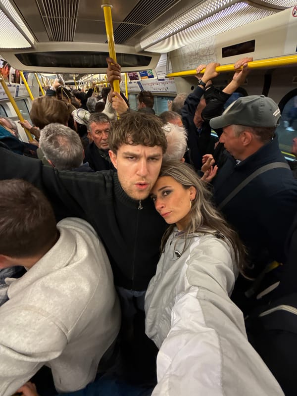 Rush Hour Crowding Observed on London Underground Train