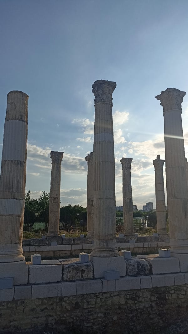Exploring ancient Roman-era ruins at Uzuncaburç, Turkey