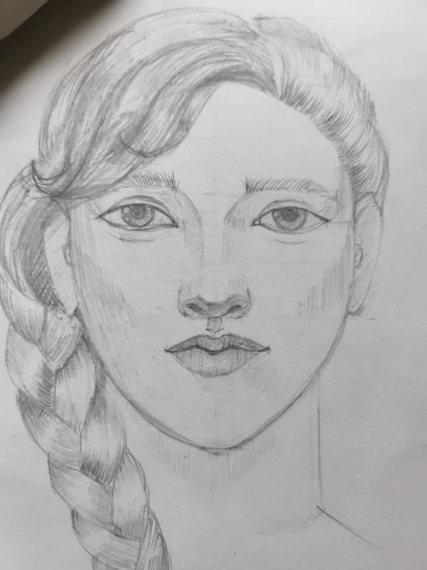 Sketchbook portraits, ceramics, and garden shots from a Saint-Denis studio