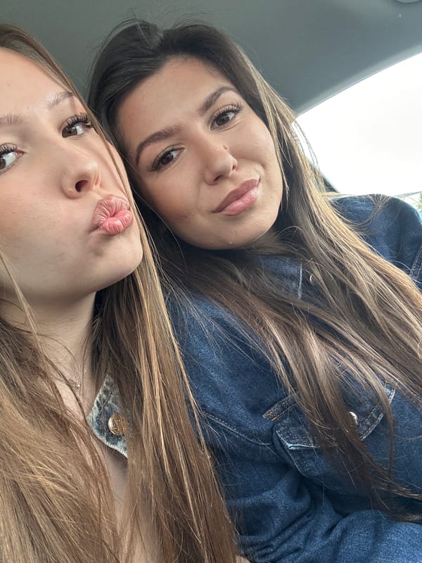 Two women pose for selfie in Varna vehicle