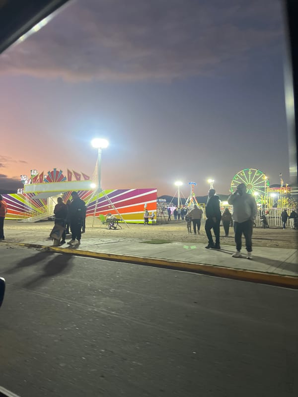 Illuminated Ferris wheel draws visitors at Argentine amusement park