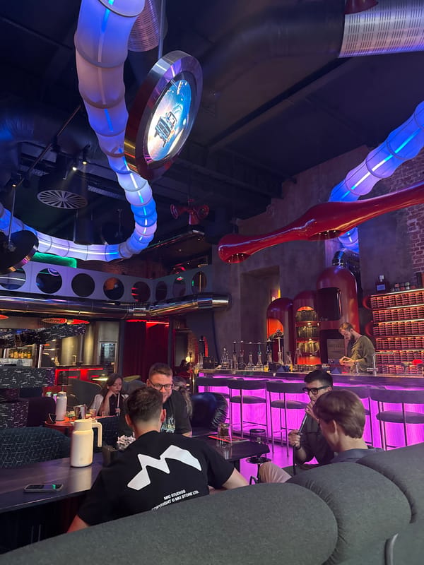 A Moscow evening: city streets, hookah lounges, and a night out