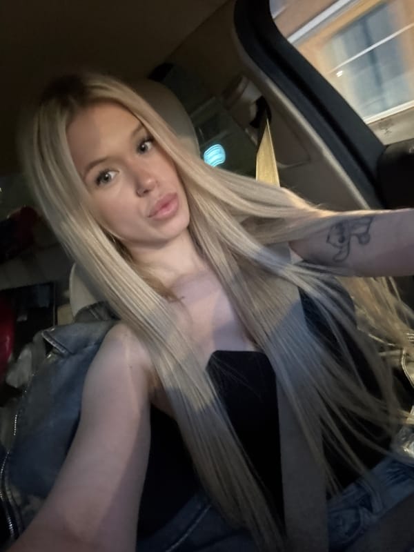 Casual late-night selfies in a parked car, Saint Petersburg