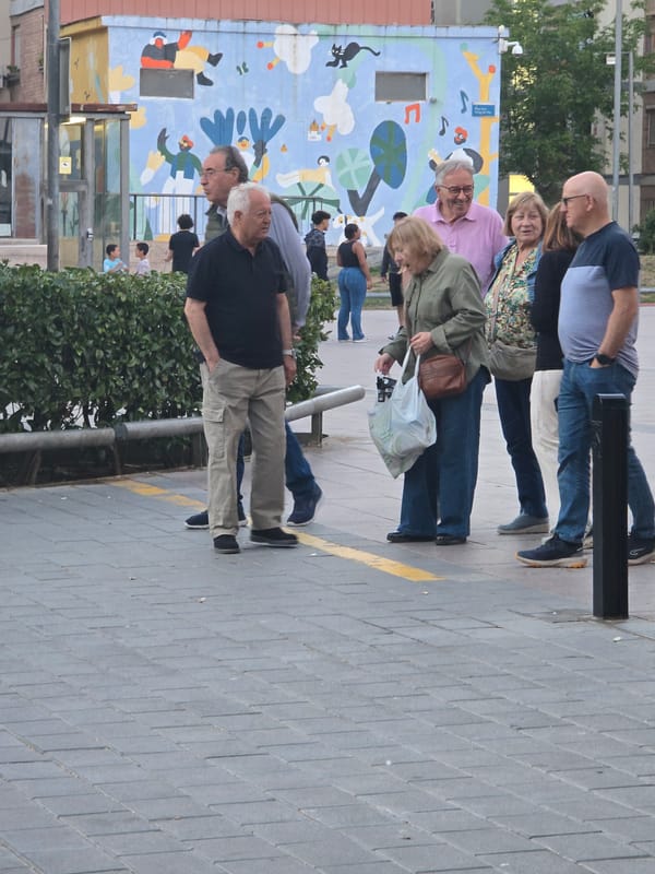 Group gathers for soccer play in Cornellà de Llobregat