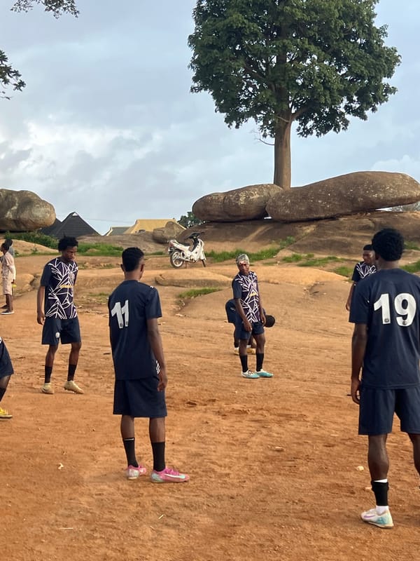 Football and community life on Jos's rocky terrain