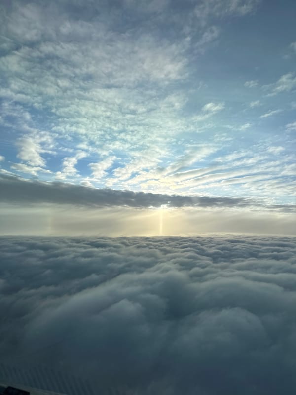 Aerial cloud formations observed over Ob, Russia