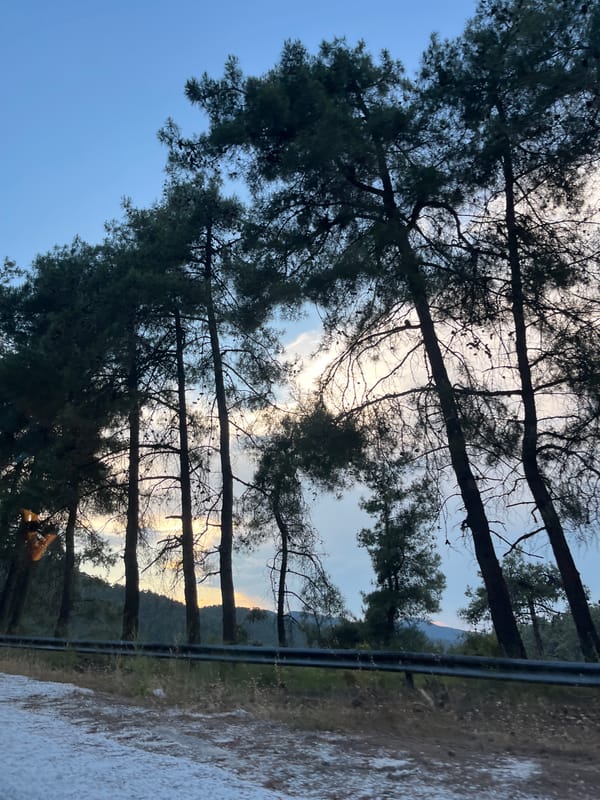 Mountain landscape views captured on Thassos island, Greece