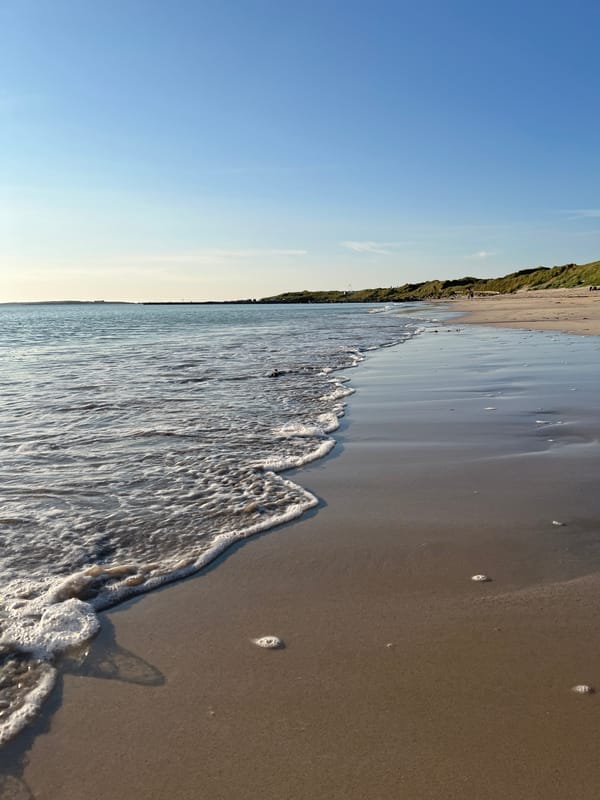 Clear evening on the beach at Lunniaghbeg, Ireland