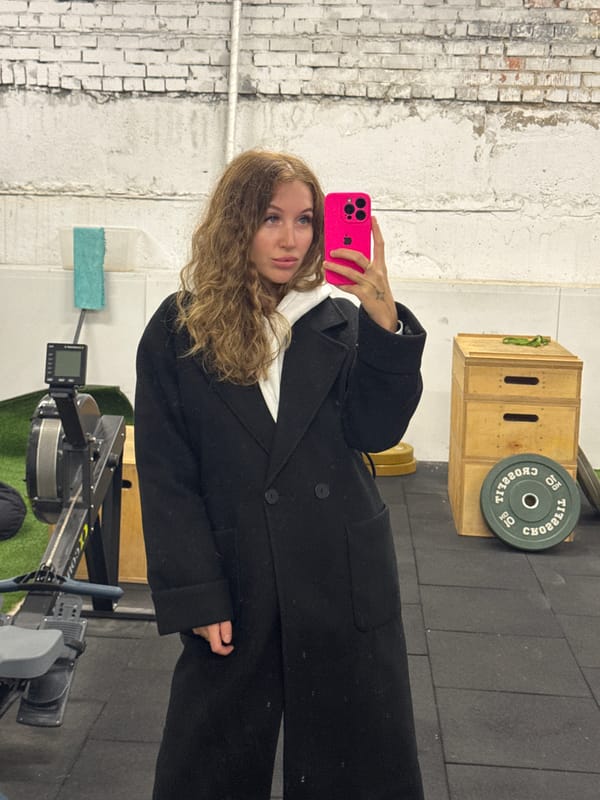 Woman photographed at gym, forest in Chaikovsky, Russia
