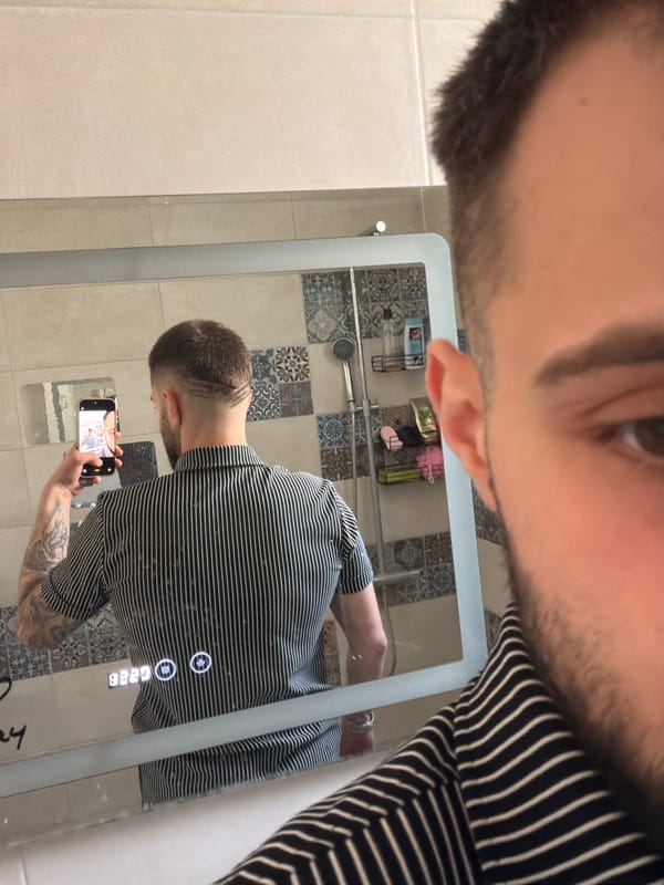 Man Takes Bathroom Mirror Selfies in Bulgarian Village