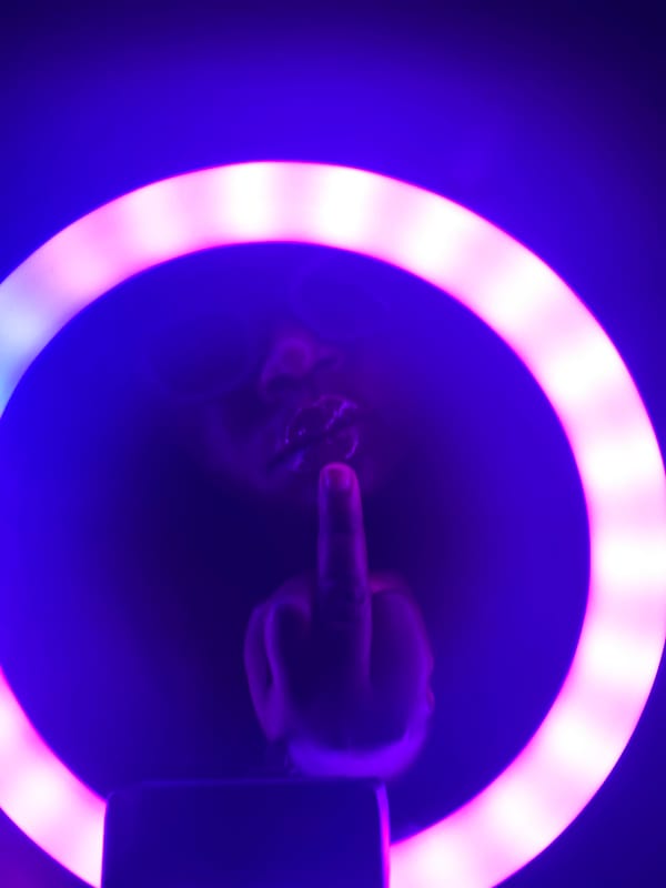 Ring light portrait session documented in Maigizo, Nigeria