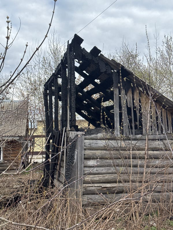 Fire damage documented across multiple structures in Zav'yalovo