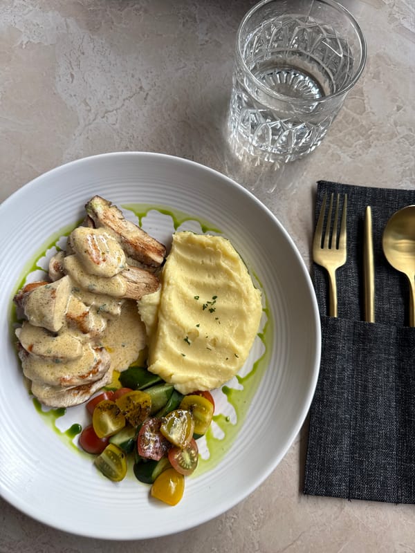 Morning dining experience captured at minimalist Ubud restaurant