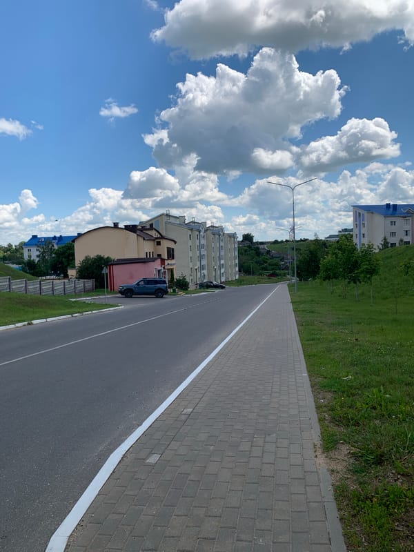 Morning life documented in Kapyĺ Belarus residential neighborhoods