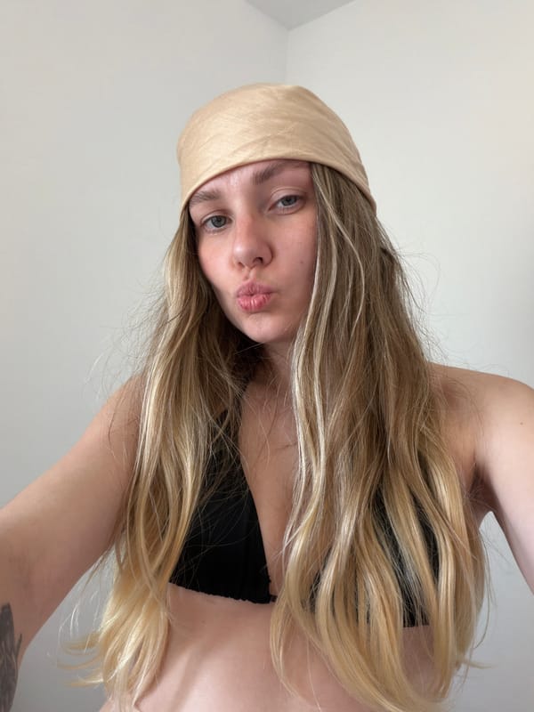 Selfie taken in Tel Aviv by person in headscarf