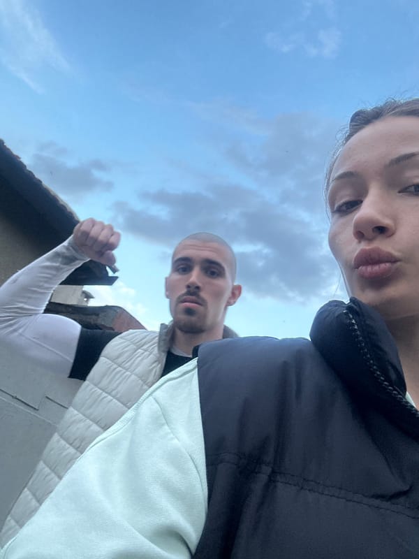 Selfie and barking dog captured simultaneously in Burgas