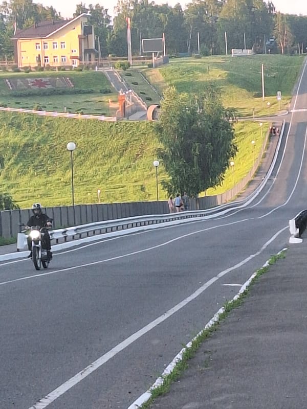 Summer evening around Kapyĺ, Belarus — streets, parks, and river