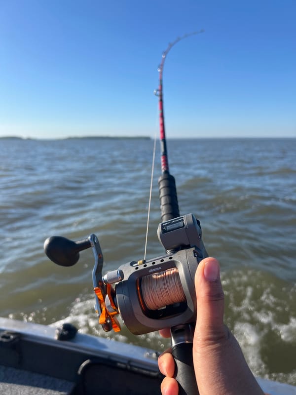 Fishing trip on a Russian lake, rods bent and lures ready