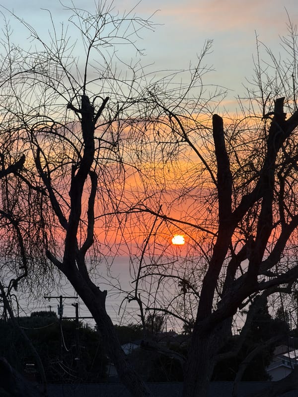 Sunset documented from multiple angles in Rancho Palos Verdes