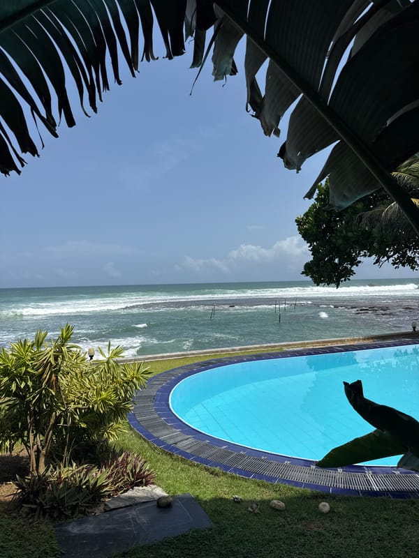 Sri Lanka's south coast shoreline, Goviyapana and Ahangama