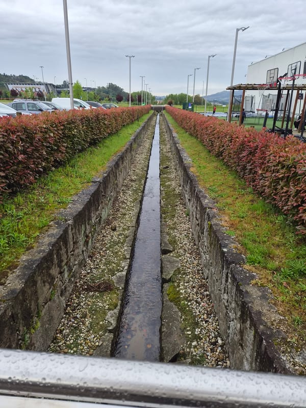 Morning walk through Braga captures sports venues and retail stops
