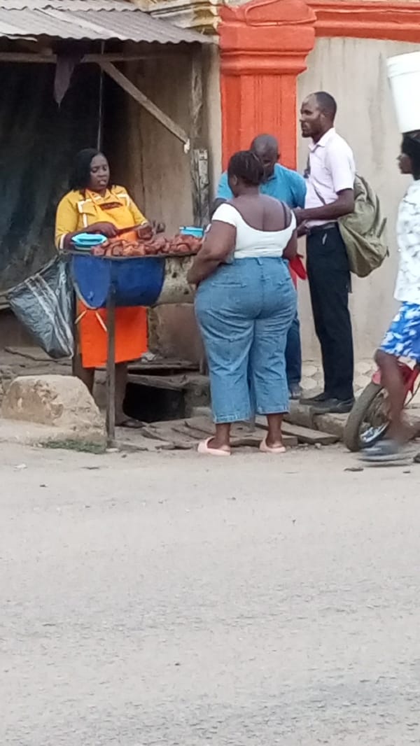 Street vendors serve customers in Sabon Tasha Nigeria