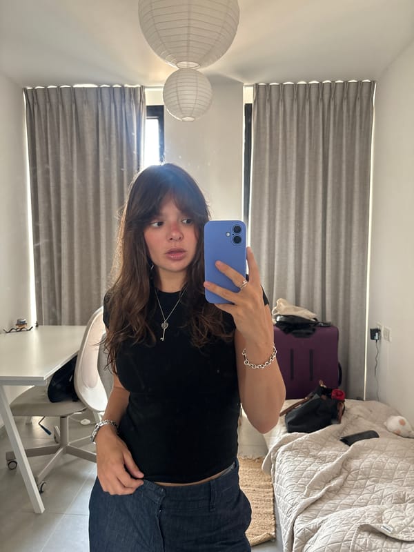 Mirror selfies in a Tel Aviv hotel room