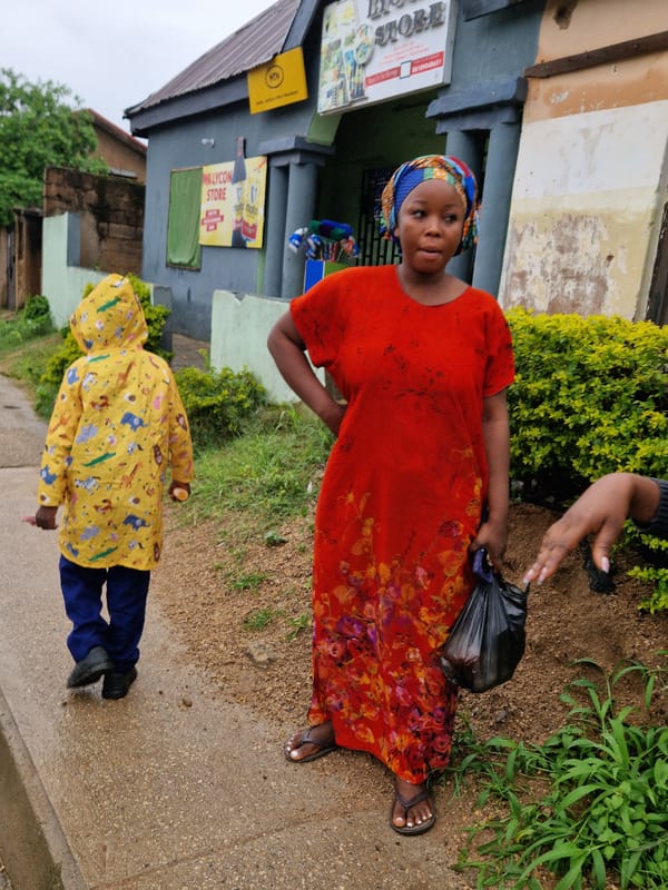 Rainy morning street life across Jos, Nigeria